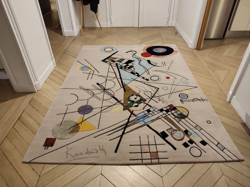 inspiration decoration tapis kandinsky fabrication indienne