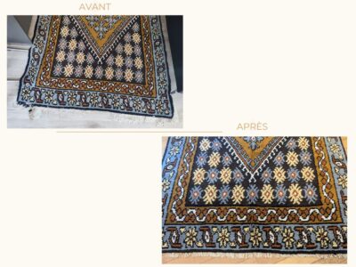 Reconstitution bordure tapis berbere