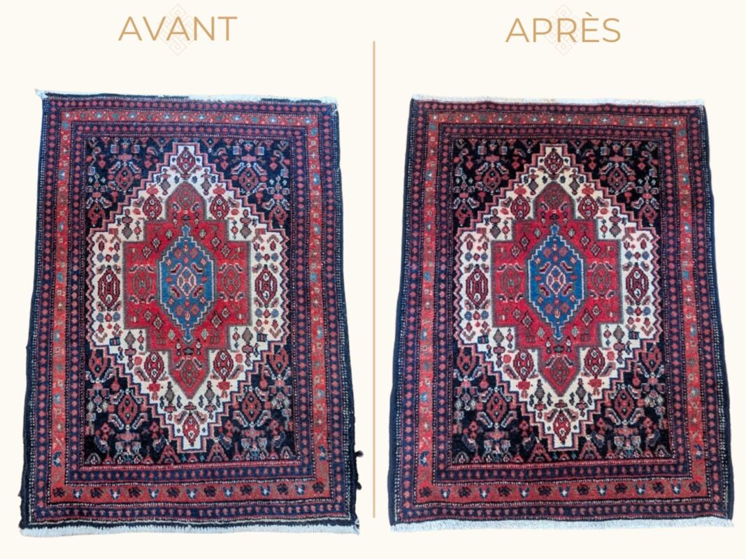 Redonner cohésion et solidité à un tapis Senneh du XXᵉ siècle