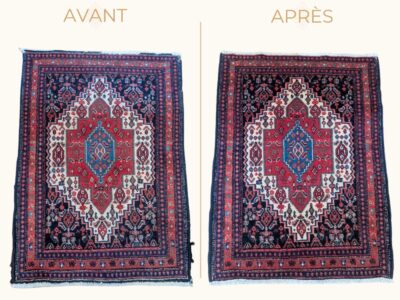 Redonner cohésion et solidité à un tapis Senneh du XXᵉ siècle