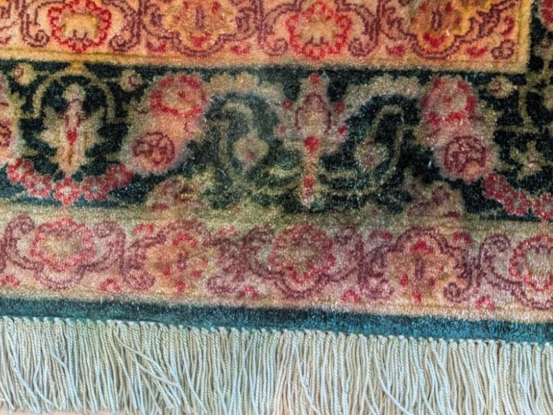 tapis tâché noué main