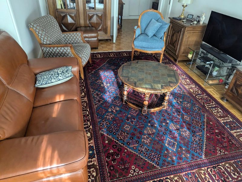 Apporter de la profondeur à un salon classique avec un tapis Meymeh